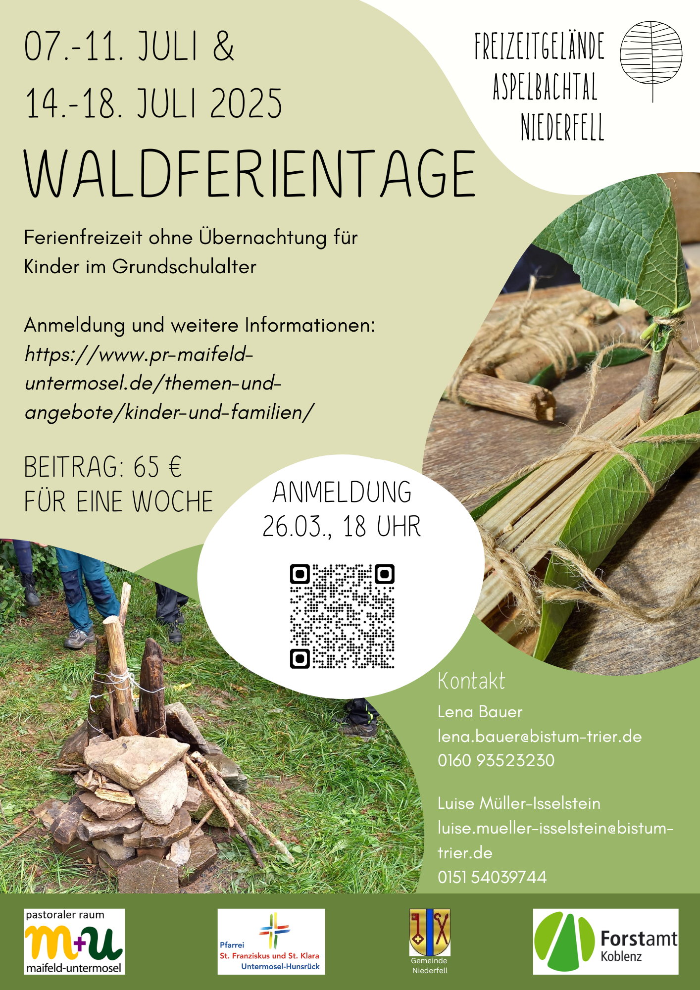 Flyer Waldferientage 2025