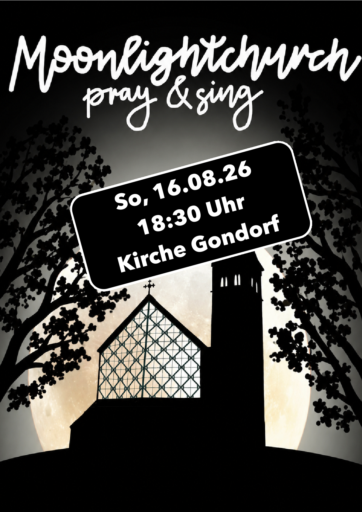 Einladung zur Moonlight Church in Kobern-Gondorf am 06.08.2026, 19 Uhr (c) Melanie Brüschke Einladung zur Moonlight Church in Kobern-Gondorf am 06.08.2026, 19 Uhr