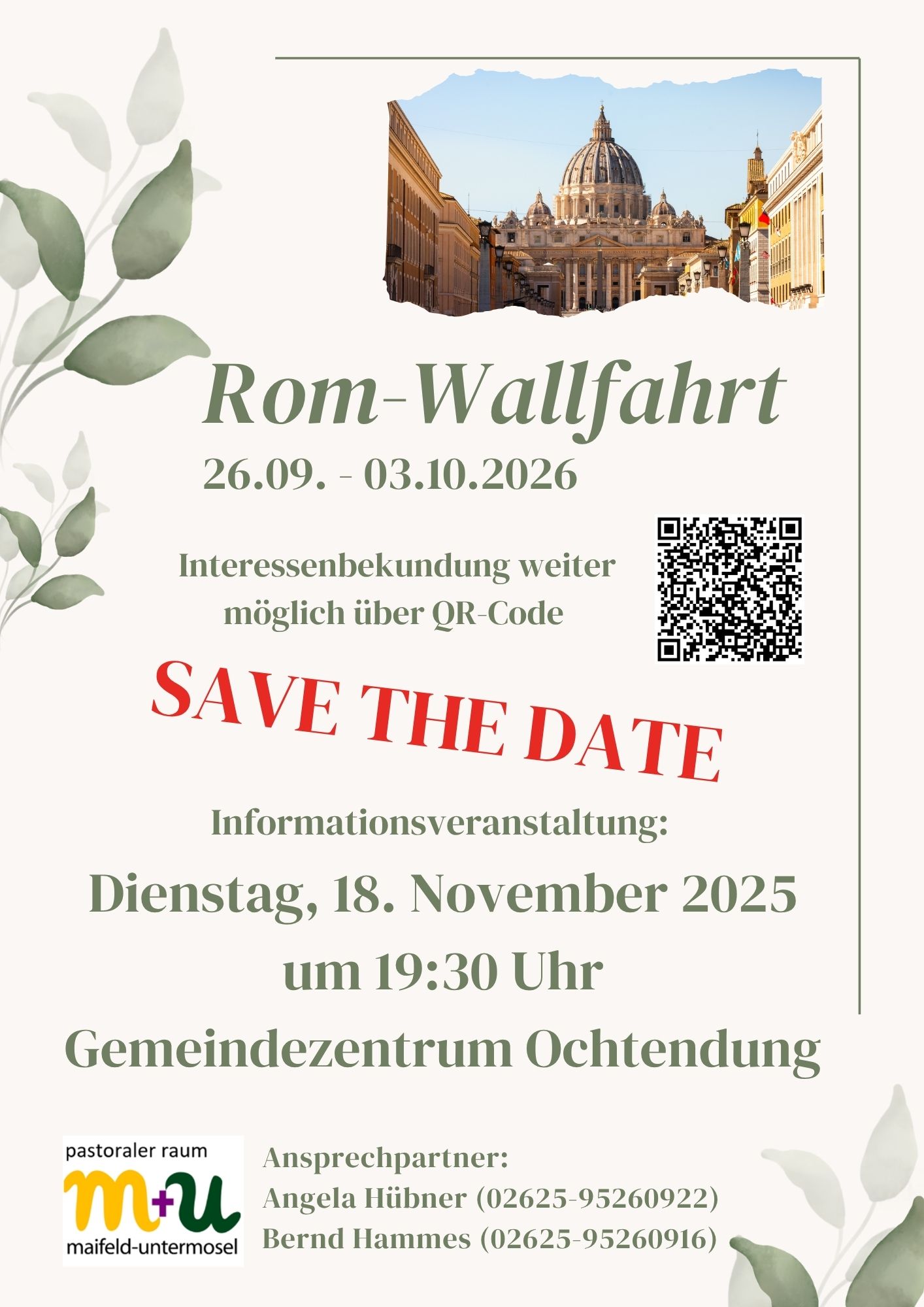 Plakat Infoveranstaltung ROM-Wallfahrt 2026-5